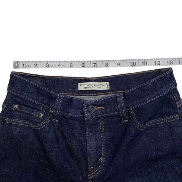 Levi’s Perfectly Slimming Boot Cut 512 Jeans Blue Sz 8 - Picture 5 of 13